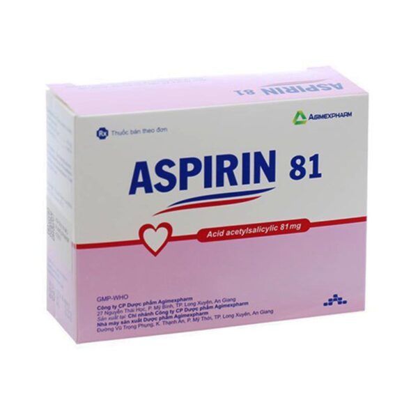 Aspirin 81 Hộp 200 Viên - Giảm Nguy Cơ Nhồi Máu Cơ Tim