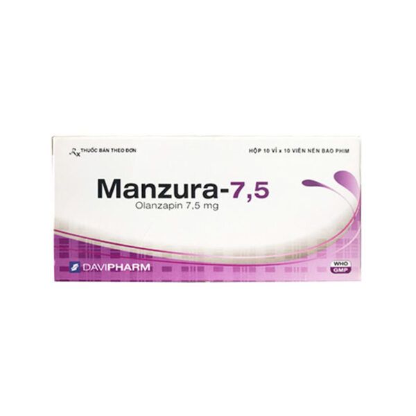 Manzura 7.5 Hộp 100 Viên - Điều Trị Tâm Thần Phân Liệt