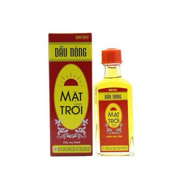 Dầu nóng Mặt Trời chai 60ml