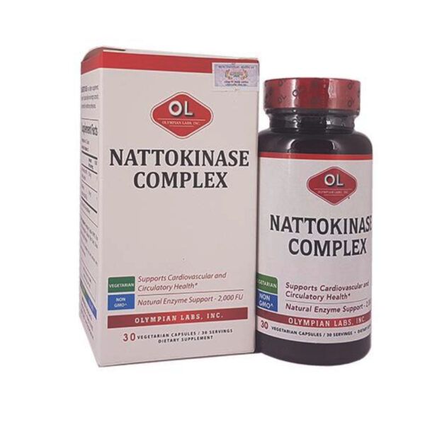 Nattokinase Complex Lọ 30 Viên - Hỗ Trợ Tai Biến Mạch Máu Não