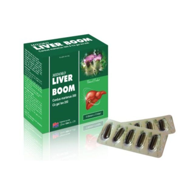 Liver Boom Hộp 50 Viên - Hỗ Trợ Thanh Nhiệt, Giải Độc Gan