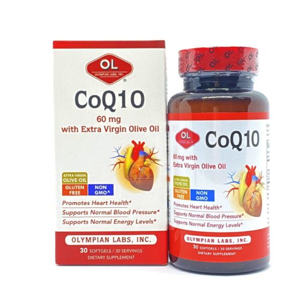 CoQ10 60mg Lọ 30 Viên – Chống Đột Quỵ, Cải Thiện Tuần Hoàn