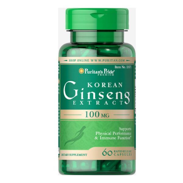 Korean Ginseng 100mg Lọ 60 Viên - Nhân Sâm Hàn Quốc