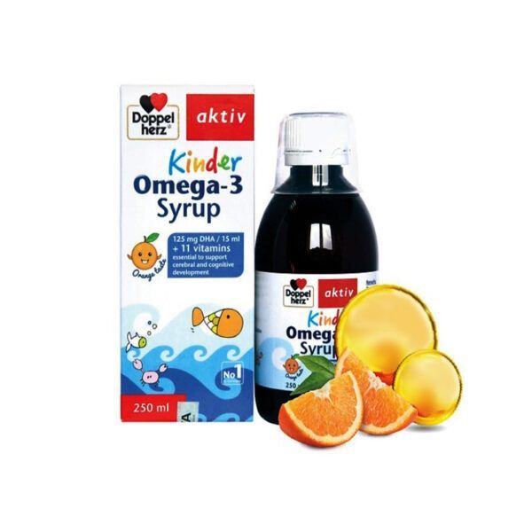 Kinder Omega-3 Syrup Chai 250ml - Hỗ Trợ Phát Triển Não Bộ