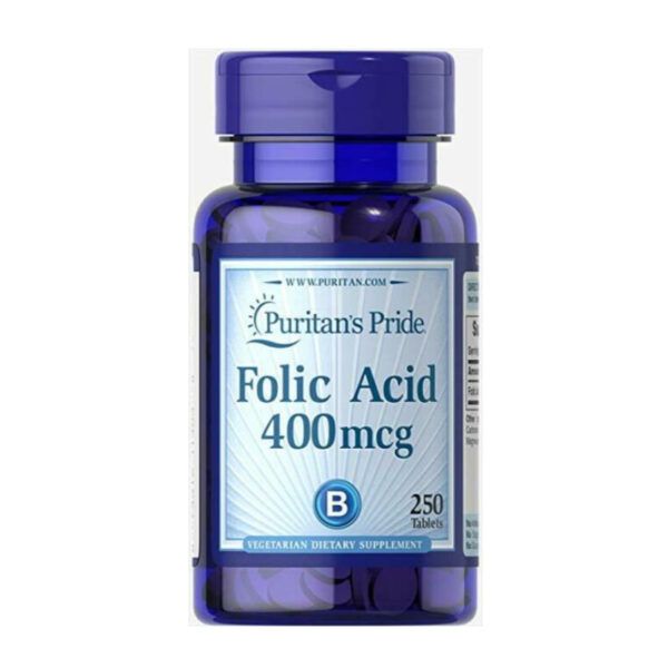 Folic Acid 400mcg Lọ 250 Viên – Dưỡng Chất Cho Mẹ Và Bé