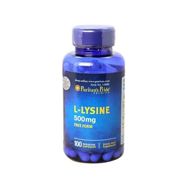 L - Lysine 500mg Hộp 100 Viên - Viên Uống Hỗ Trợ Tăng Cơ