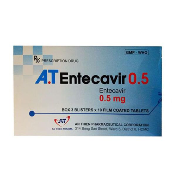 A.T Entecavir 0.5 Hộp 30 Viên