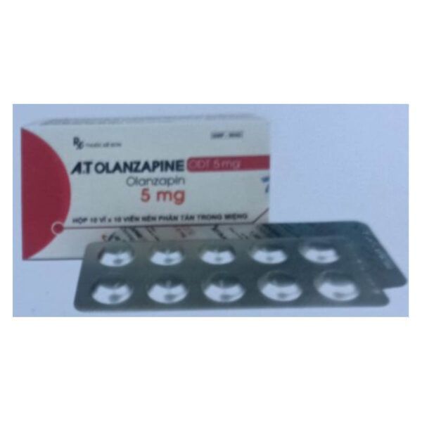 A.T Olanzapine ODT 5mg hộp 100 viên