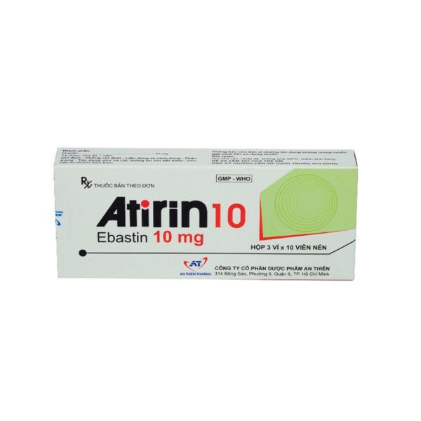 Atirin 10 hộp 30 viên