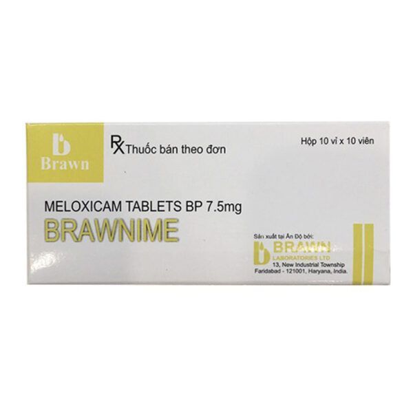 Meloxicam Tablets BP 7.5mg hộp 100 viên