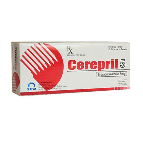 Cerepril 5 Hộp 30 Viên