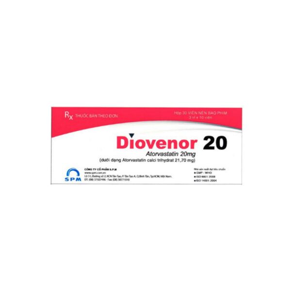 Diovenor 20 Hộp 30 Viên