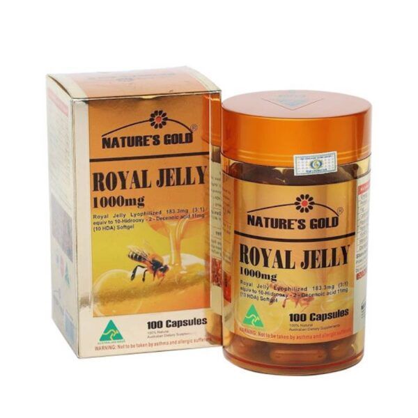 Royal Jelly 1000mg Hộp 100 Viên - Ngăn Ngừa Lão Hóa Da