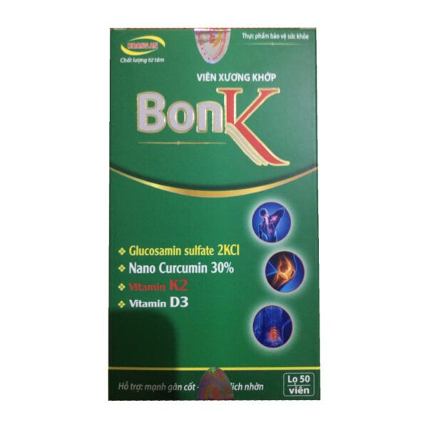 BonK Hộp 50 Viên - Hỗ Trợ Mạnh Cốt, Tái Tạo Dịch Nhờn