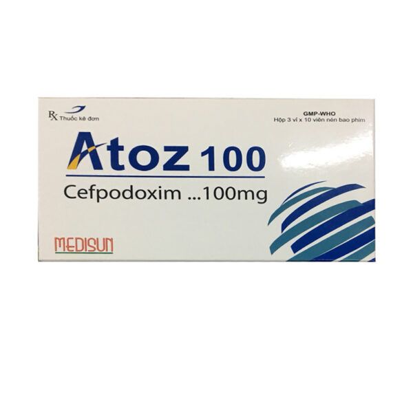 Atoz 100 Hộp 30 Viên - Trị Nhiễm Khuẩn Hô Hấp Trên