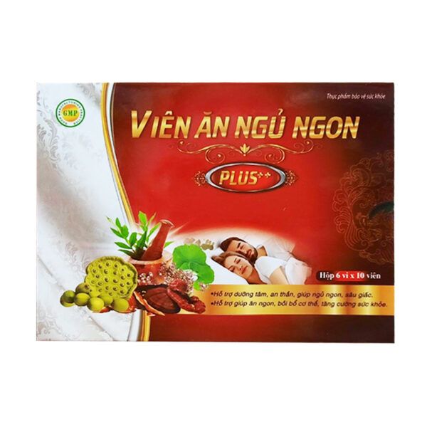 Ăn Ngủ Ngon Plus Hộp 60 Viên - Dưỡng Tâm, An Thần