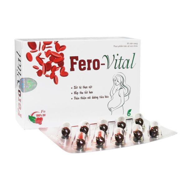 Ferovital Hộp 30 Viên - Điều Trị Thiếu Máu Do Thiếu Sắt