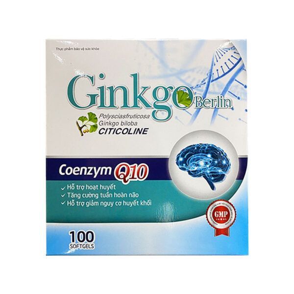 Ginkgo Berlin Hộp 100 Viên - Tăng Cường Tuần Hoàn Máu Não