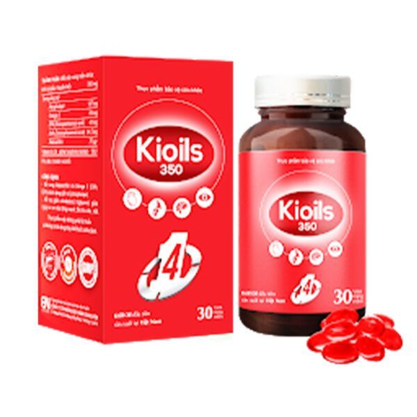 Kioils 350 Hộp 30 Viên - Hỗ Trợ Giảm Cholesterol