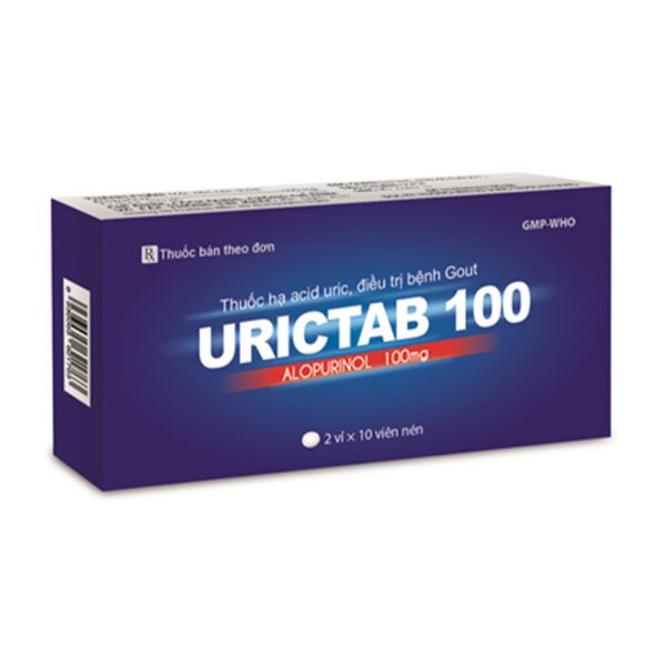 Urictab 100 Hộp 20 Viên - Hỗ Trợ Giảm Acid Uric