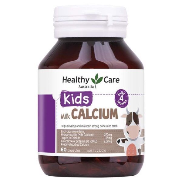 Kid Milk Calcium Lọ 60 Viên - Viên Sữa Canxi Cho Bé