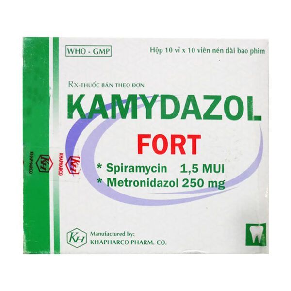 Kamydazol Fort Hộp 100 Viên - Điều Trị Nhiễm Trùng Răng Miệng