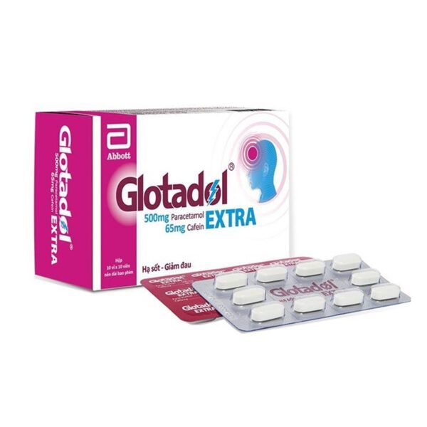 Glotadol Extra Hộp 100 Viên - Giảm Đau, Hạ Sốt Nhanh Chóng