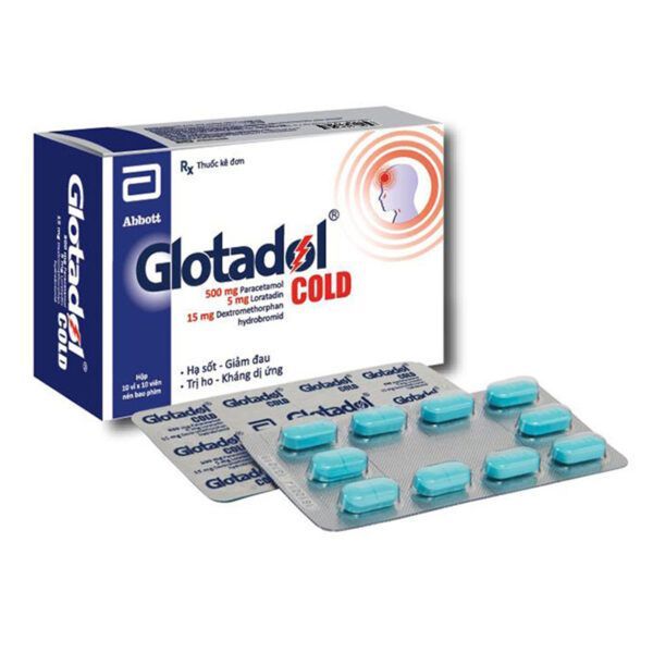 Glotadol Cold Hộp 100 Viên - Điều Trị Cảm Lạnh, Cảm Cúm