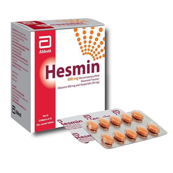 Hesmin Hộp 100 Viên - Điều Trị Suy Tĩnh Mạch