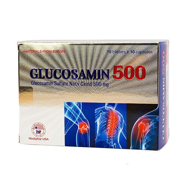 Glucosamin 500mg Hộp 100 Viên - Ngăn Ngừa Thoái Hóa Khớp