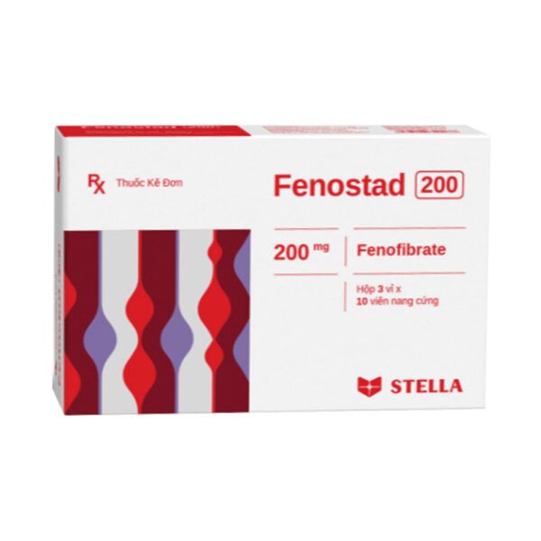 Fenostad 200 Hộp 30 Viên - Điều Trị Tăng Triglycerid Huyết