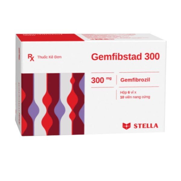 Gemfibstad 300 Hộp 60 Viên - Điều Trị Tăng Lipid Huyết