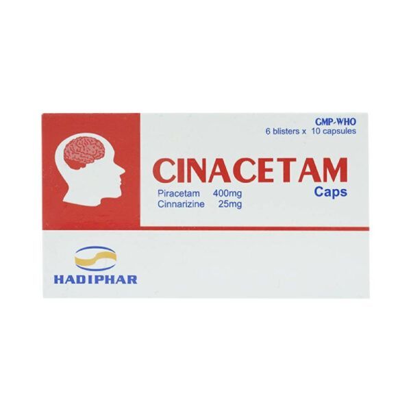 Cinacetam Hộp 60 Viên - Điều Trị Suy Mạch Não Mạn Tính